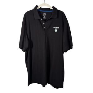 Milwaukee Bucks Croft & Barrow Black Short Sleeve Polo Shirt Men's XL